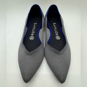 Rothy’s The Point Flat Women’s Size 8.5 Cloud Grey Birdseye